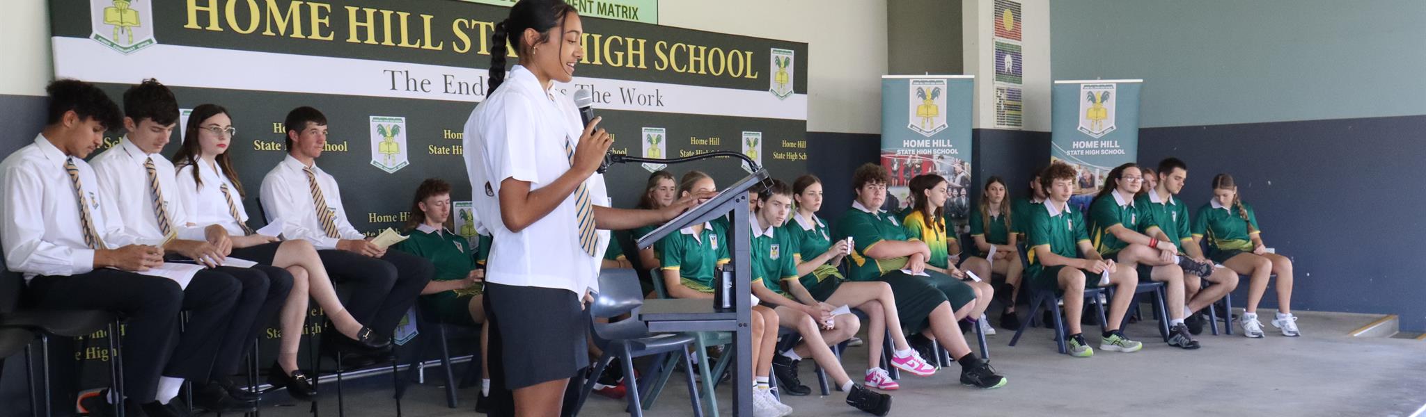 Students in sporting program